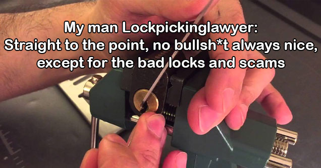 youtubers who seem like cool people -  lockpickinglawyer