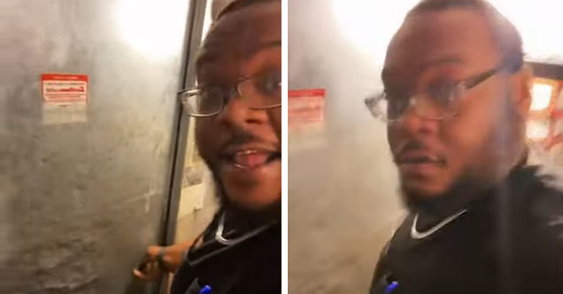 Dude gets stuck in freezer trying to see how someone could ever get stuck in the freezer