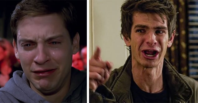 tobey and andrew spiderman