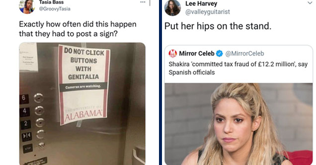 ... Tasia Bass Exactly how often did this happen that they had to post a sign? Do Not Click Buttons With Genitalia Cameras are watching. 6 4 The University Of Alabama 2 Stop Twitter for Android | shakira's hips