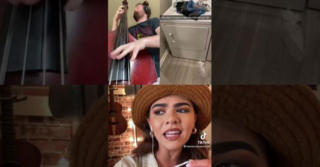 amazing tiktok duet begins with one persons squeaky dryer