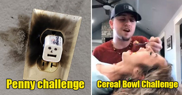 the worst trends that came from TikTok -  Penny Challenge -  Cereal Bowl Challenge