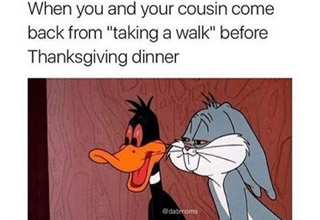 An extra, extra-large batch of memes, pics, quotes and more that all revolve around Turkey Day.
