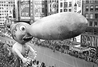 Macy's has always put on an incredible show. Rain or shine. The costumes, the performances, the absolutely horrifying balloons.
<br>
<br>
We've collected some of the most <strong><a href="https://www.ebaumsworld.com/pictures/17-terrifying-things-people-have-been-through/86989510/" target="_blank">terrifying</a></strong> balloons in Macy's Thanksgiving Day Parade history. Enjoy.
