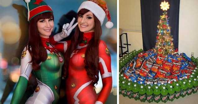 two cosplay girls as elves