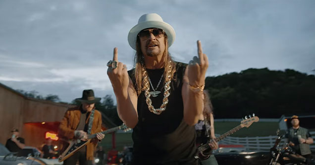 Kid Rock flipping the bird - his new single is the keyboard warriors national anthem