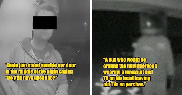 creepy things caught on doorbell cameras