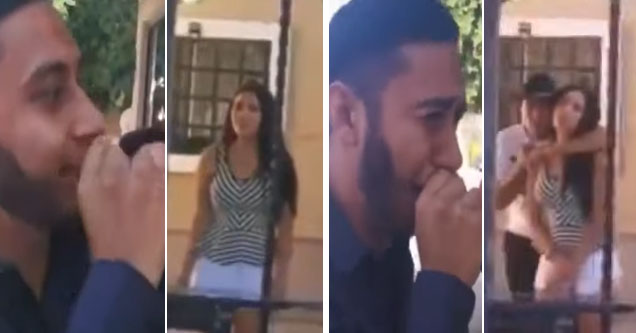 Dude serenades girl, cries into mic when her Chad bf shows up