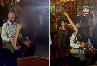 NYPD holiday gets naughty when Lt. gets a lap dance from a rookie
