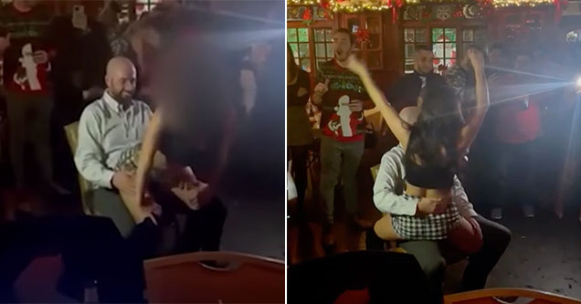 NYPD holiday gets naughty when Lt. gets a lap dance from a rookie