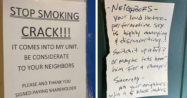 35 Crazy Notes from Tenants and Their Neighbors