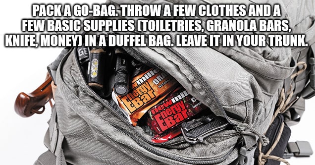 go-bag supplies