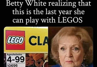 funny randoms -  betty white turns 100 - no more legos