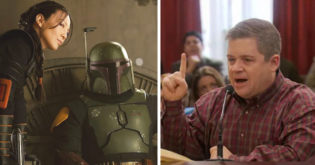 Fennec Shand and Boba Fett in 'Book of Boba Fett' | Patton Oswalt on 'Parks & Rec'