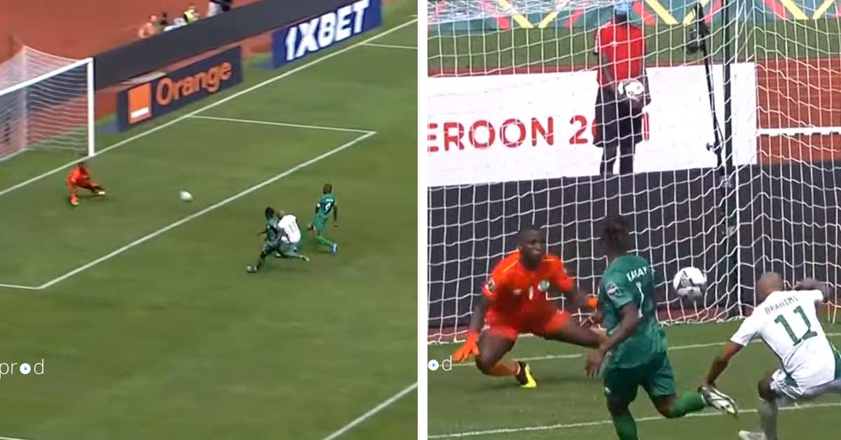 Highlights of goalkeeper Sierra Leone goalie Mohamed Kamara defending against Algeria in AFCON 2021