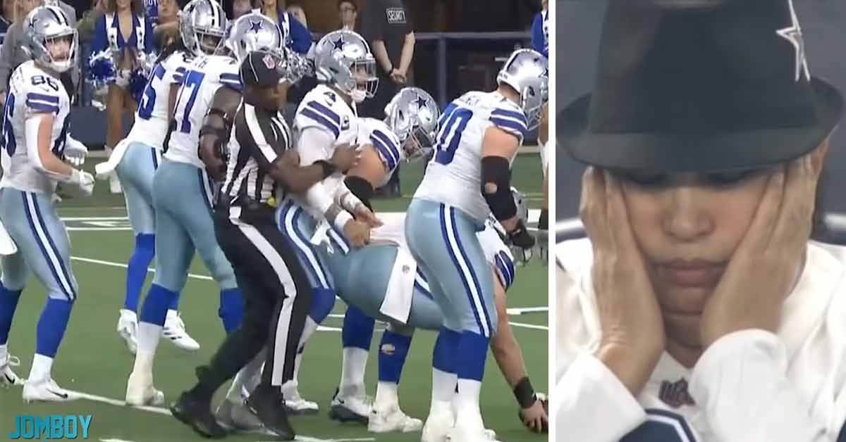 Ref runs into Dak Prescott during final seconds of 2021 playoff game vs SF