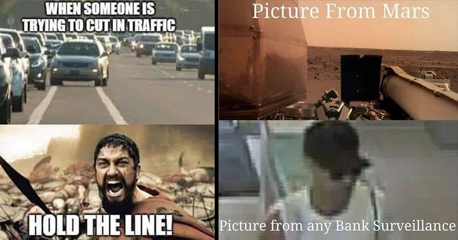 mars camera and traffic memes