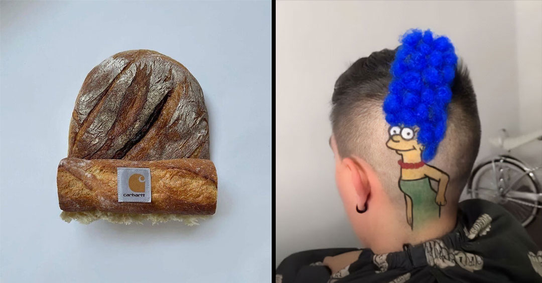 bread beanie and marge haircut