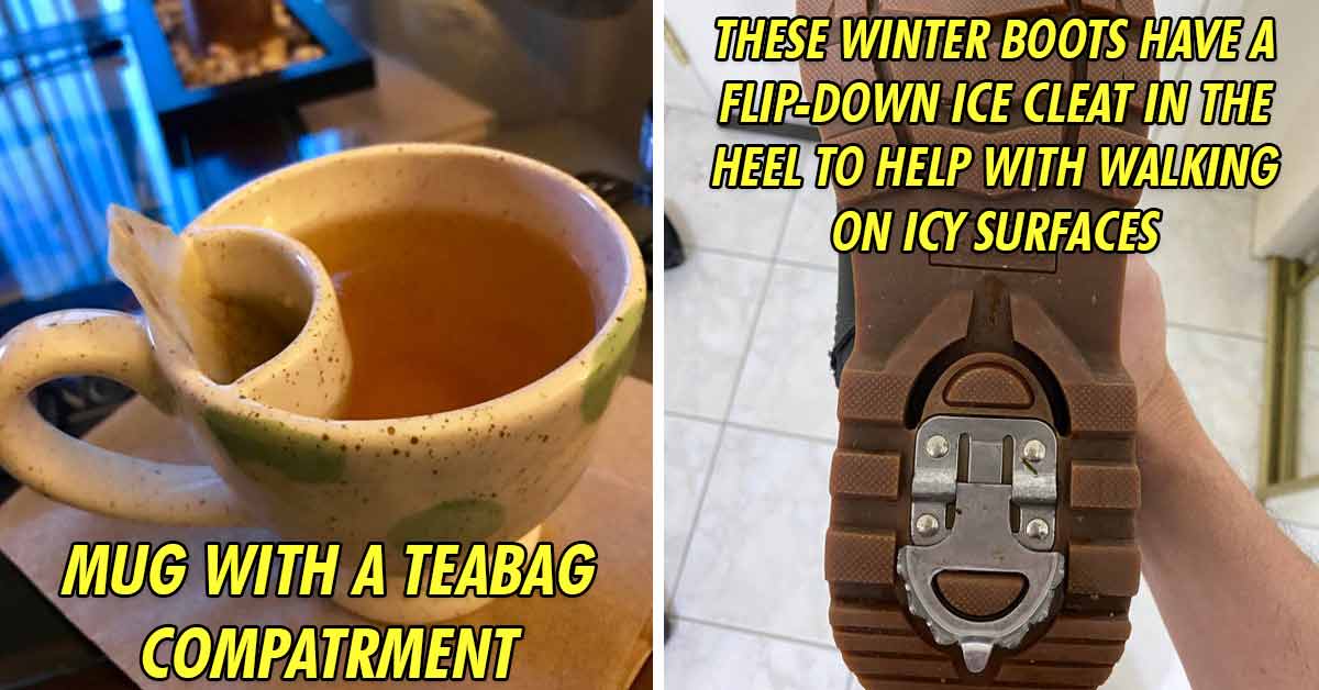 mug with compartment - mug with a teabag compartment | ice cleat boots - Nexx Gd These winter boots have a flip-down ice cleat in the heel to help with walking on icy surfaces.