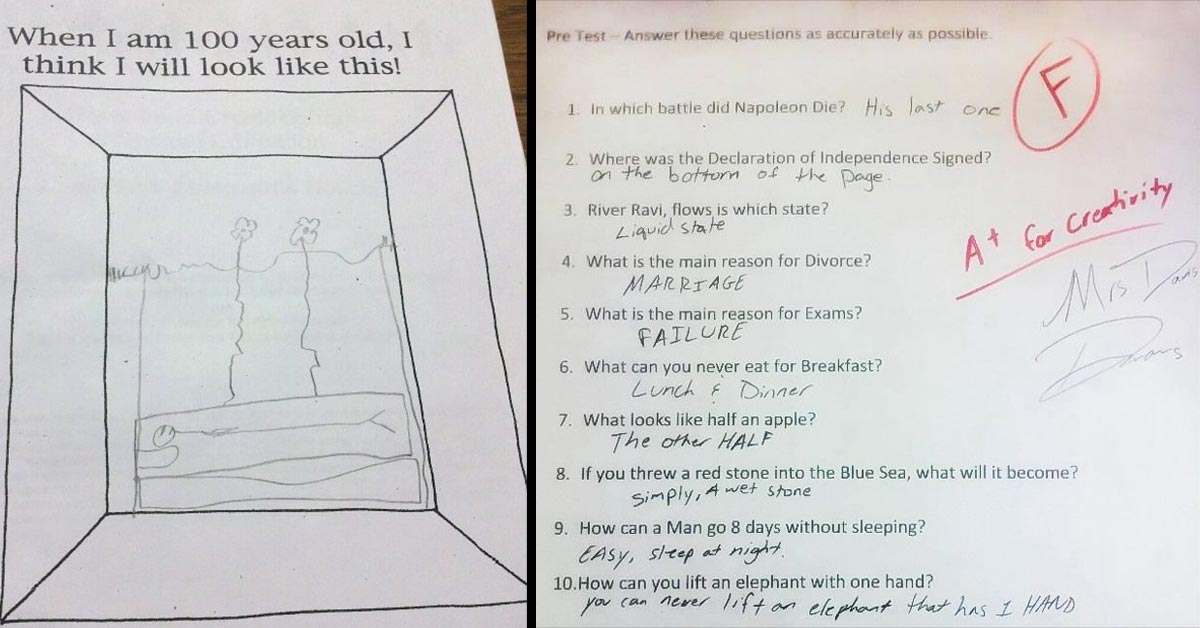 funny answers from students thinking outside the box