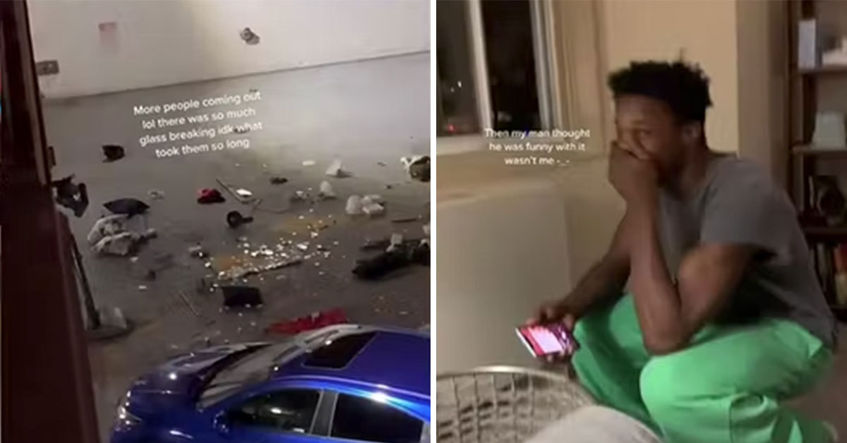 man watches as his gf destroys his ps5 after catching him cheating