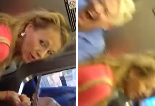 Karen cracks up train by claiming she's disrespected because she's attractive