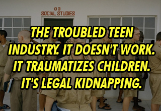 therapeutic boarding school - 03 Social Studies 3 The troubled teen industry. It doesn't work. It traumatizes children. It's legal kidnapping.I hope more attention comes to it and something happens. They're a business and the goal is to make money, not he