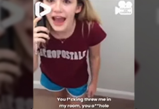 Cheating gf freaks out