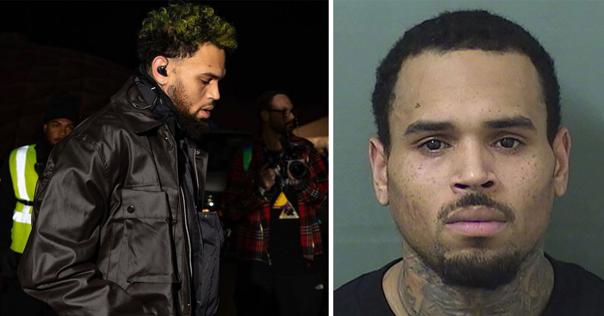 chris brown and mug shot