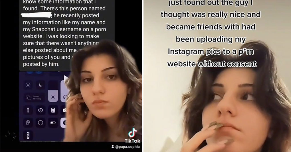 teen on tiktok says her friend has been uploading her pictures to porn sites