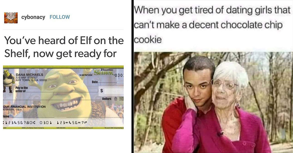 shrek meme grandma meme