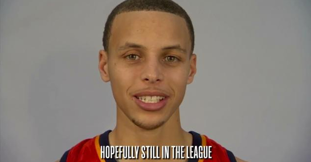 Steph Curry as a rookie