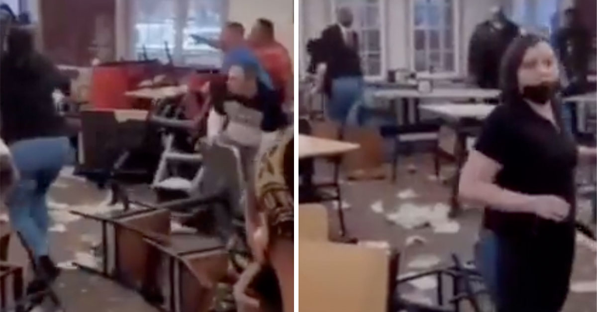 golden corral fight