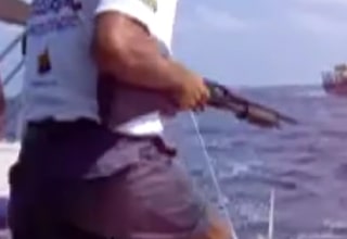 sailor with a shotgun