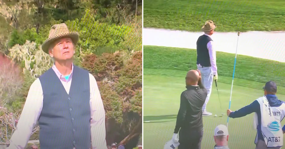 bill murray sinks no look put at pebble beach