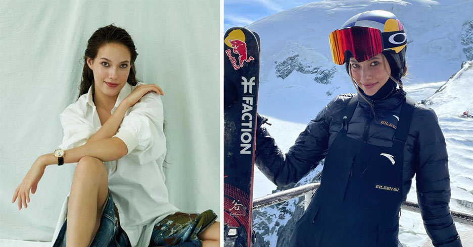 Eileen Gu skier and model skiing olympics team china team china elieen gu b...