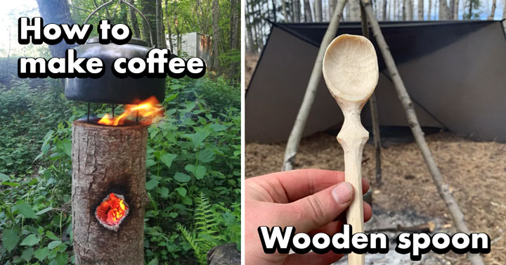 spoon and coffee fire