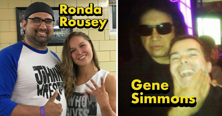 fans meet ronda rousey and gene simmons