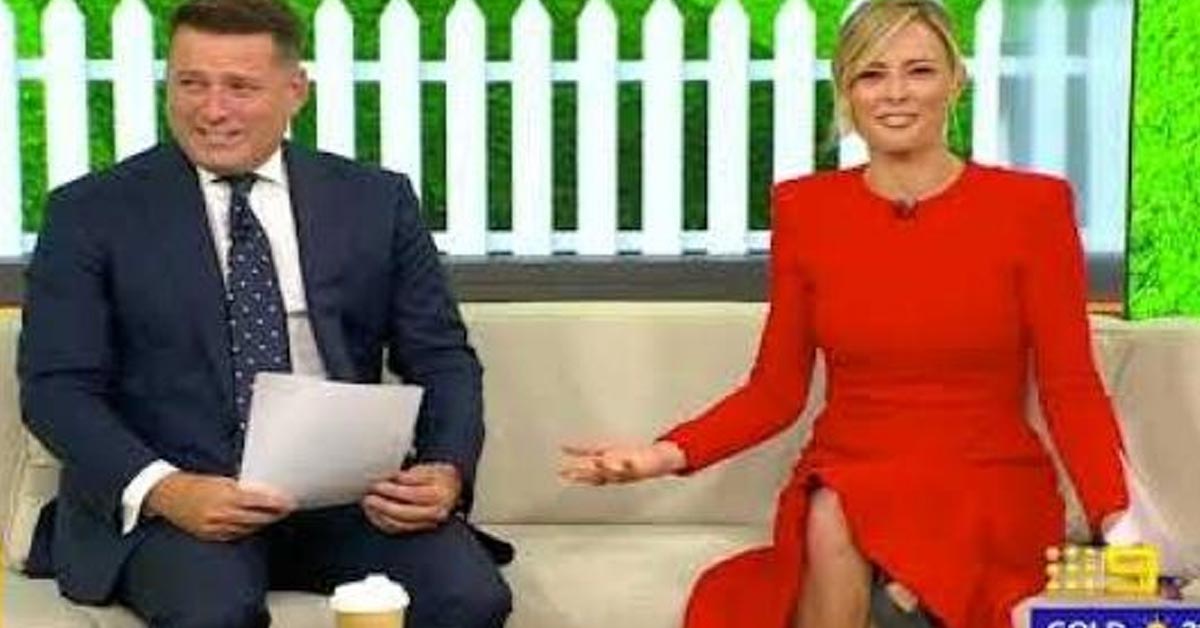 Australian anchor Allison Langdon cracks up co-host with comment about her 'cooch'