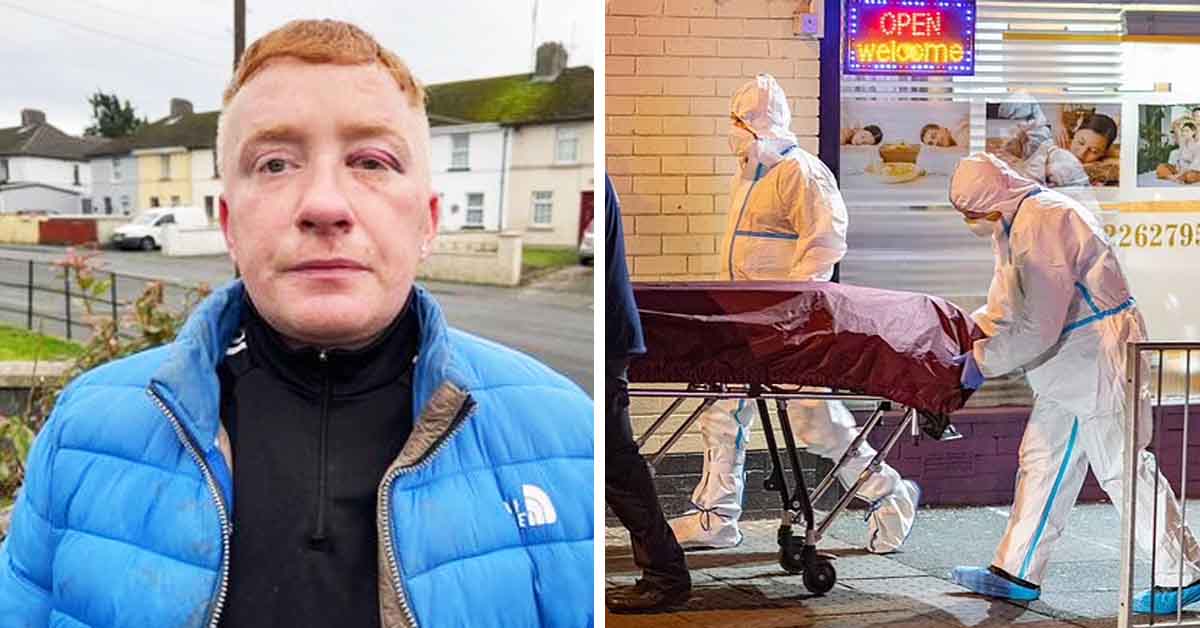 irishman takes dead uncle's body to post office