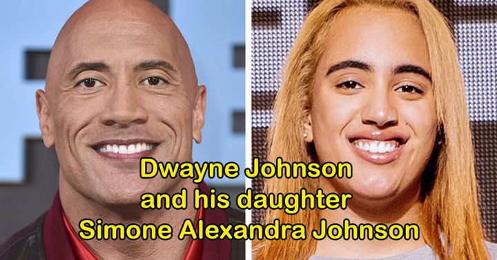 the rock and his daughter