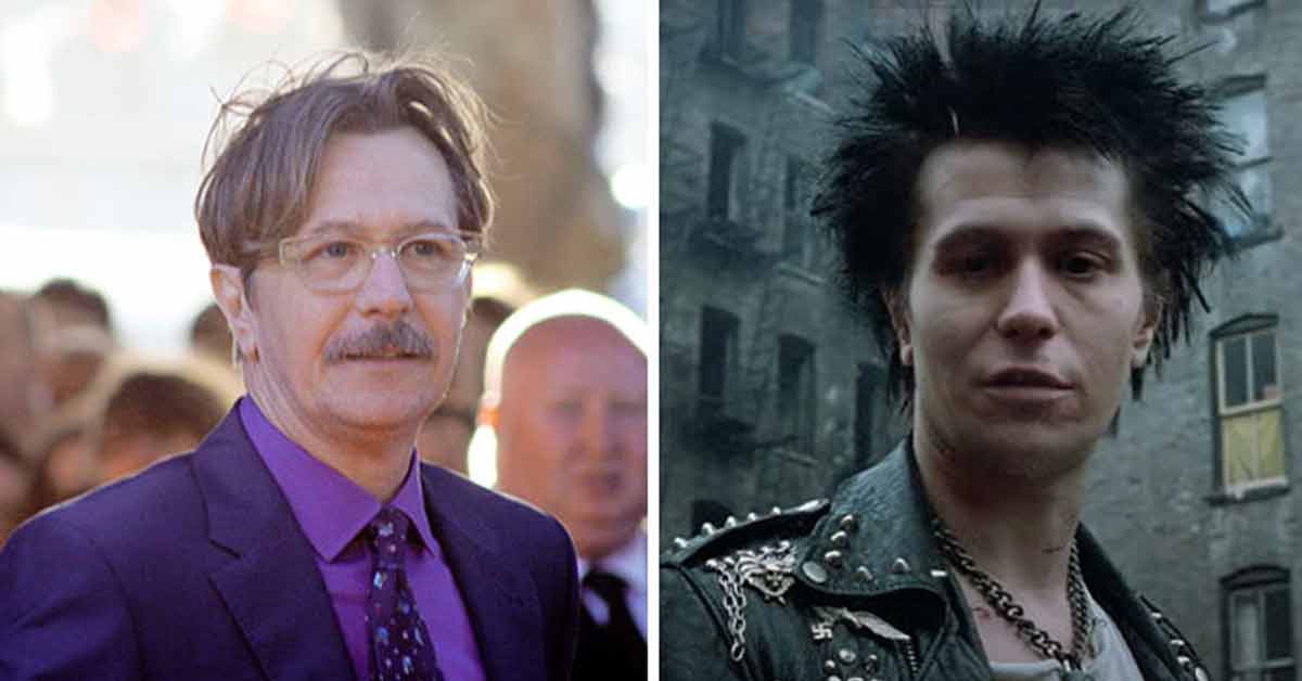 a photo of gary oldman vs when he was younger