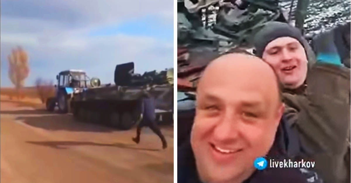 ukraine farmer steals tank