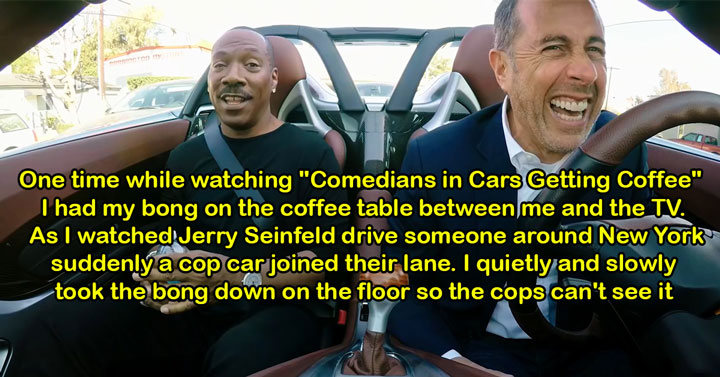 dumb things people did while stoned - watching tv