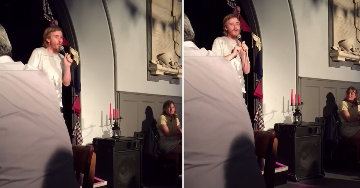 comedian has a meltdown on stage after nobody laughs at his jokes