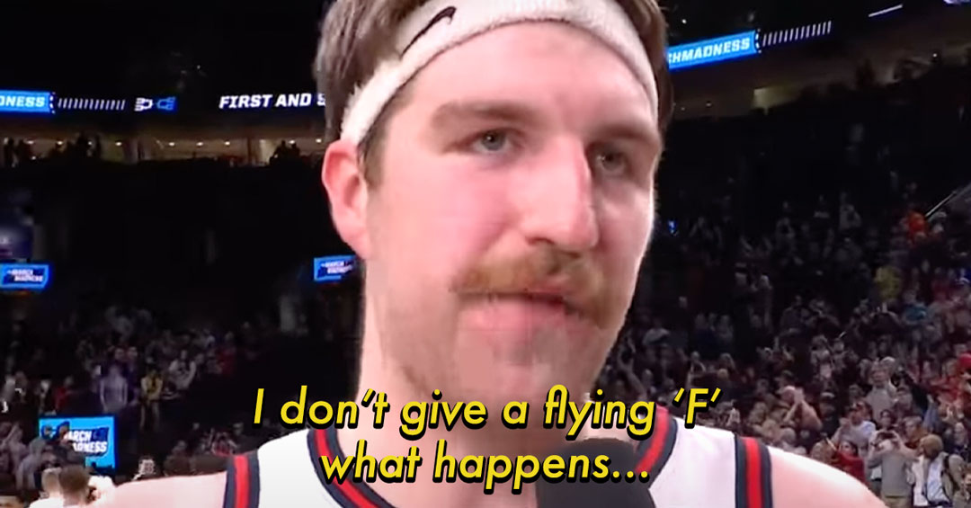 Gonzaga's Drew Timme delivers expletive-filled interview after win: 'Good  s--t