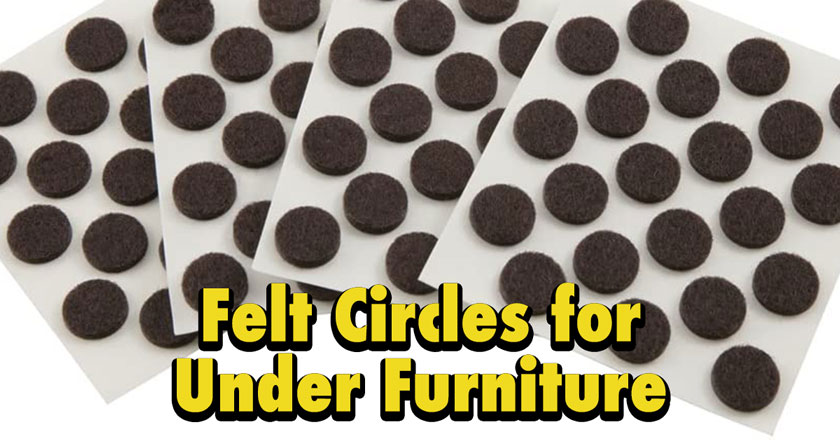 felt circles for furniture