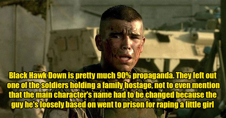 movies that are propaganda -  Black Hawk Down