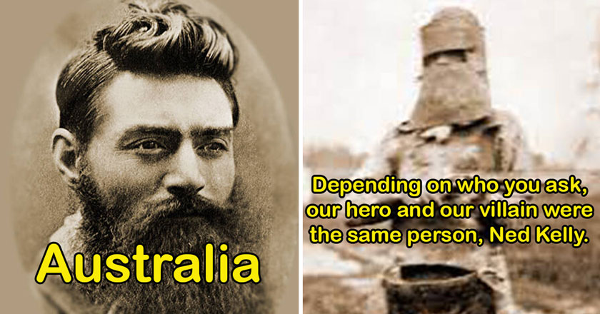 things most hated from countries - Australia Ned Kelly