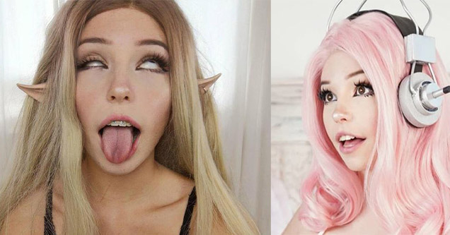 Belle Delphine, egirl, ahegao